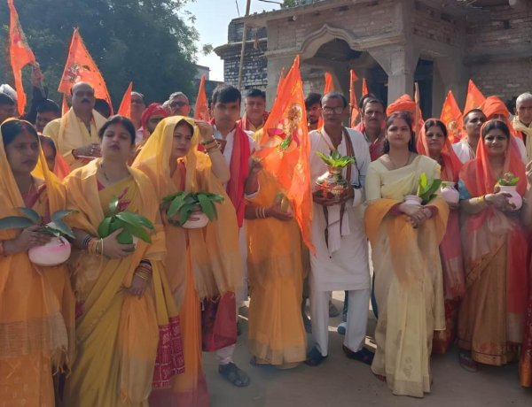 केशोपुर में तीन दिवसीय धार्मिक महोत्सव शुरू, जलयात्रा से गूंजा पूरा इलाका