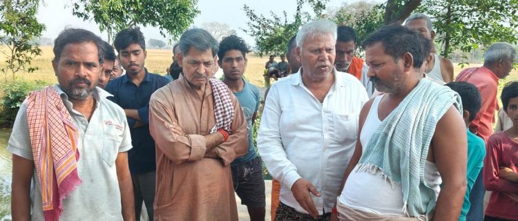 तालाब में डूबने से युवक की मौत, गांव में पसरा मातम