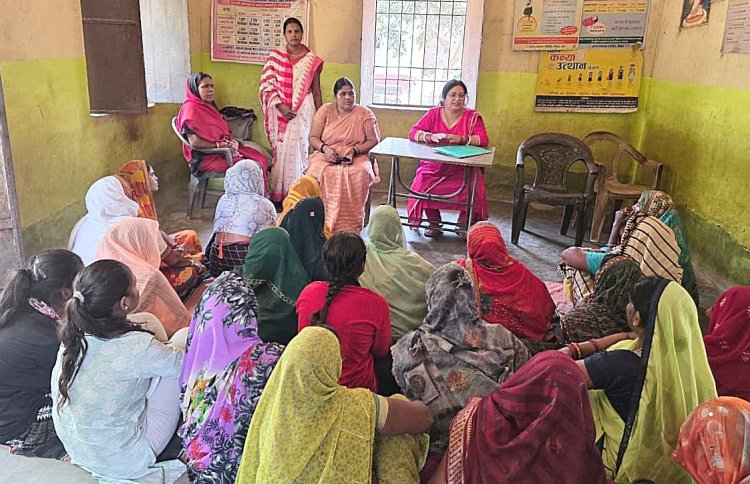 अहिरौली में मिशन शक्ति जागरूकता अभियान, महिलाओं को अधिकारों व योजनाओं की दी जानकारी