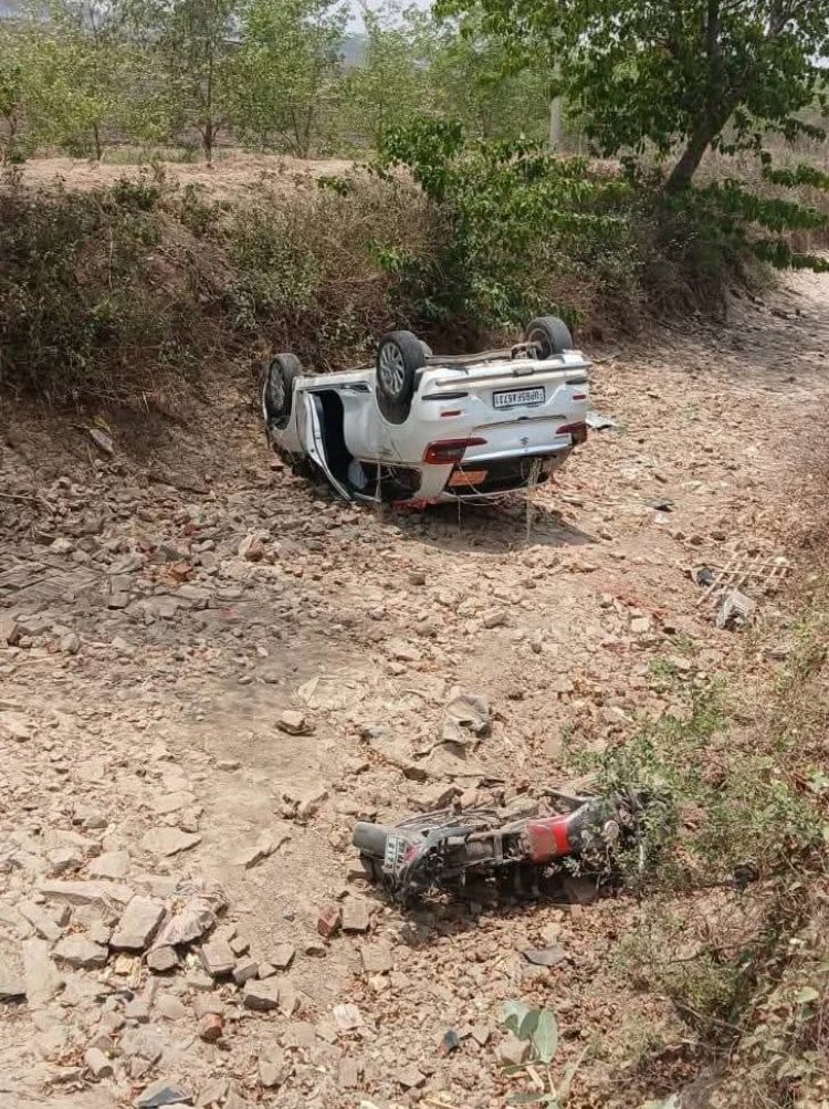 कैमूर में हुए हादसे में देवढ़िया गांव के दो लोगों की मौके पर मौत