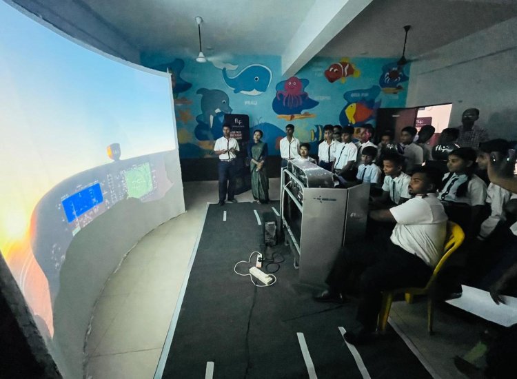 कक्षा से कॉकपिट तक: डुमरांव के जयपुरिया स्कूल में बच्चों ने महसूस की ‘उड़ान’ की असली दुनिया