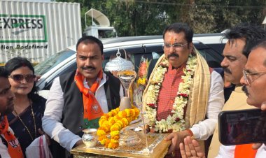 विजय मिश्रा के नेतृत्व में भाजपा प्रदेश अध्यक्ष का जोरदार स्वागत, संगठन मजबूती पर जोर