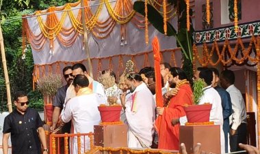 धूल बनी बाधा, तय हेलीपैड पर नहीं उतर सका मुख्यमंत्री का हेलीकॉप्टर