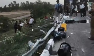 सड़क दुघर्टना में दरोगा व कैदी समेंत छह लोगों की मौत, 27 घायल