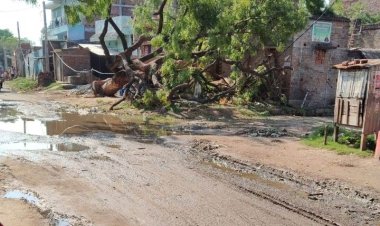 आंधी-बारिश से कई जगह बिजली व्यवस्था ठप, शिवपुर में टूटे पांच पोल