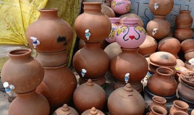 गर्मी में फिर लौटी परंपरा: मटके-सुराही की बढ़ी मांग, कुम्हारों को मिला सहारा