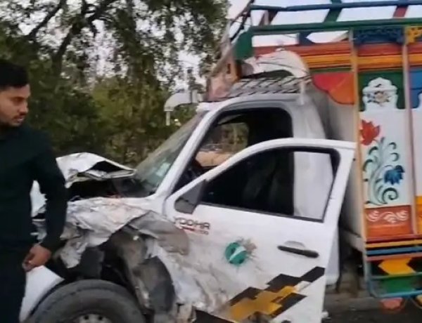 बेटी के तिलक से लौटे पिता-मामा समेत पांच लोगों को ट्रक ने रौदा मौत