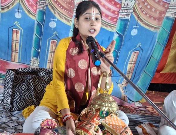 गिरिधरबरांव में श्री हनुमत प्राण प्रतिष्ठा महायज्ञ आयोजित,  जीवन में व्यक्ति को अपने संकल्प पर दृढ़ रहना चाहिए - प्रज्ञा पांडे
