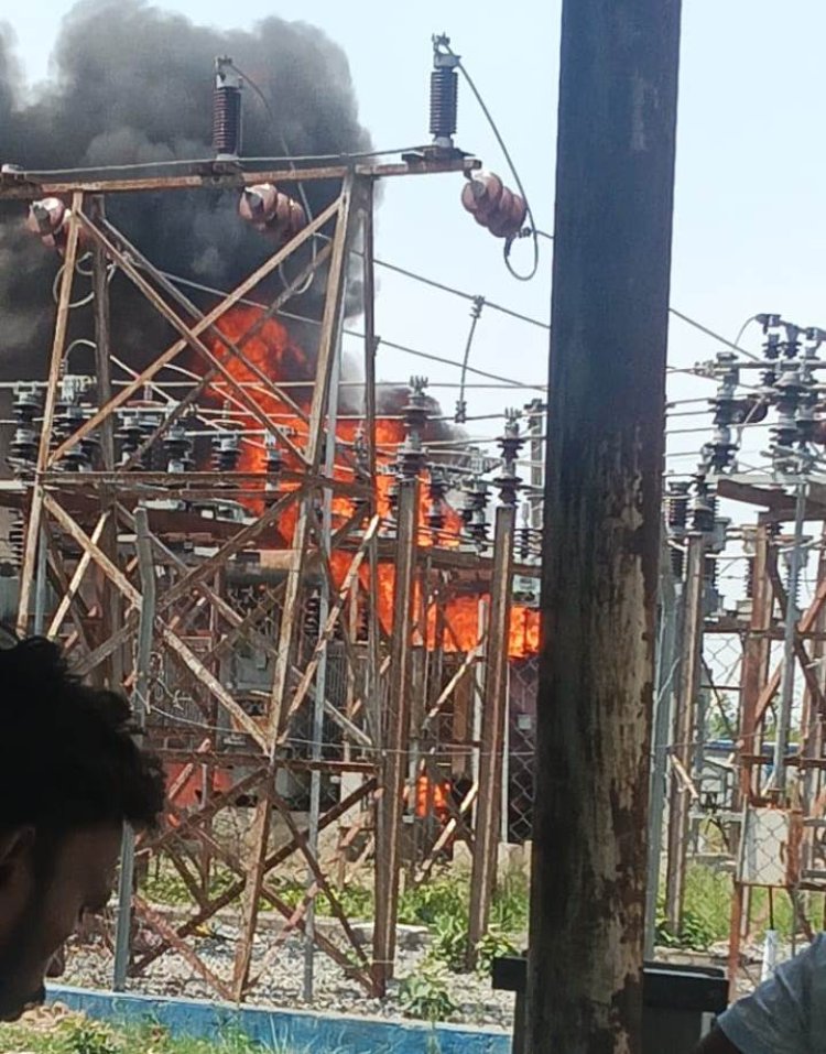 दूसरी बार धधका राजपुर पावर सब-स्टेशन, सुरक्षा व्यवस्था पर उठे बड़े सवाल