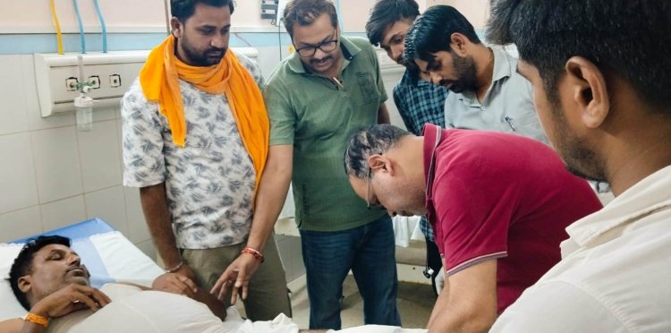 बक्सर-पटना हाईवे पर सड़क हादसे में भाजपा जिलामहामंत्री गंभीर घायल, टूटा पैर