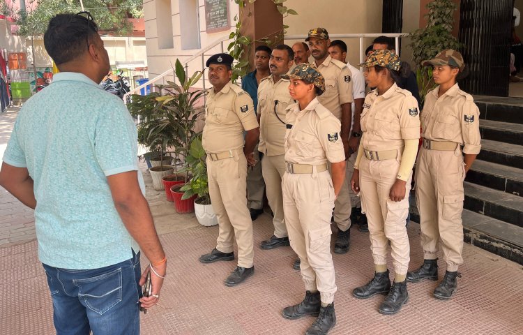 जाम से जूझते डुमरांव में पुलिस का एक्शन प्लान लागू