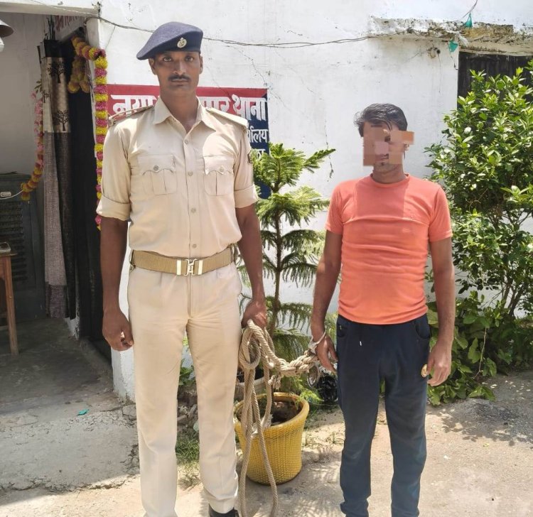 नया भोजपुर पुलिस की छापेमारी में 25 लीटर चुलाई शराब संग तस्कर गिरफ्तार