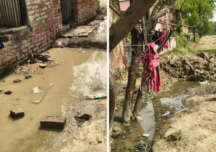नाले पर कब्जा, बस्ती बनी तालाब: चौसा के वार्ड 12 में गंदे पानी के बीच जीने को मजबूर लोग