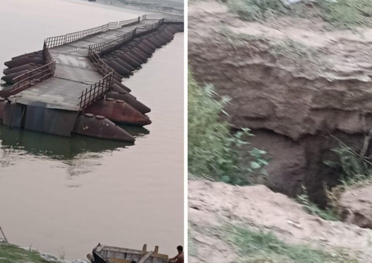 नैनीजोर में अचानक आए आंधी-तूफान और ओलावृष्टि ने सब्जी फसलों को किया तबाह, बिहार घाट का पीपापुल क्षतिग्रस्त होने से आवागमन बाधित
