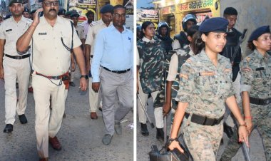 मुहर्रम को लेकर अलर्ट मोड में प्रशासन, डुमरांव में पुलिस ने किया रूट मार्च
