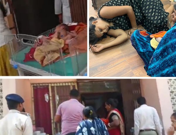 आईसीयू बना एमएनसीयू का गेट, पीपल की छांव में चला नवजात का इलाज