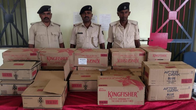 स्कॉर्पियो से 207 लीटर विदेशी शराब बरामद, तस्करों की तलाश में जुटी पुलिस