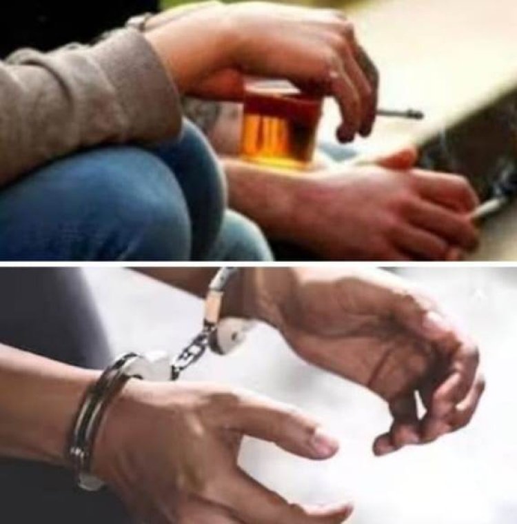 वाहन जांच अभियान में दो युवक नशे की हालत में गिरफ्तार