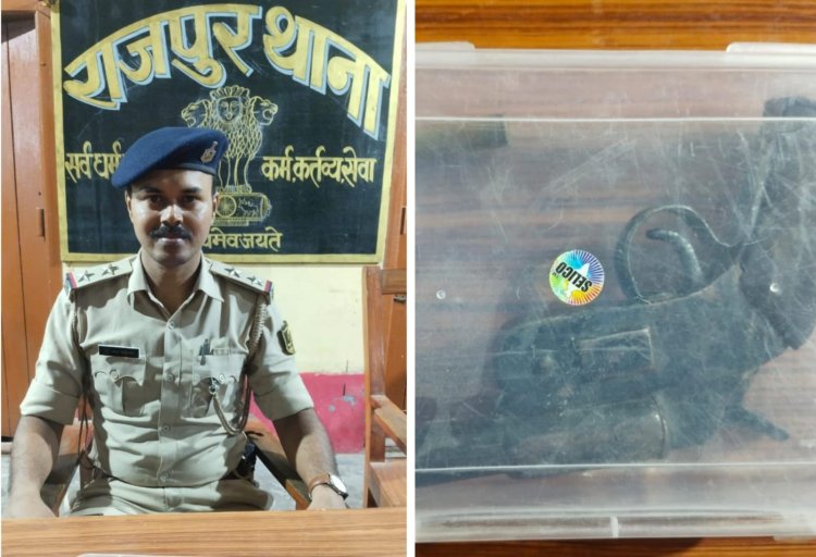 बंद गुमटी बनी हथियार छिपाने की जगह, पुलिस ने बरामद किया देशी कट्टा और दो जिंदा कारतूस