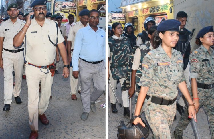 मुहर्रम को लेकर अलर्ट मोड में प्रशासन, डुमरांव में पुलिस ने किया रूट मार्च