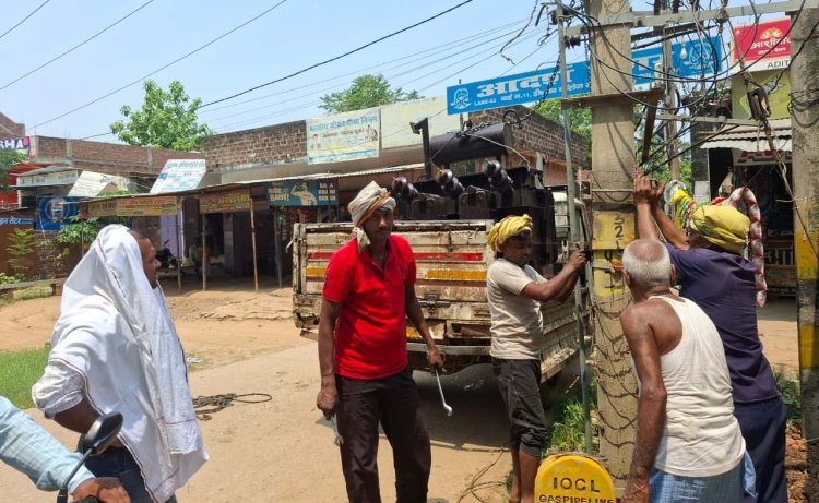 आदर्श नगर में बिजली संकट का समाधान, 63 की जगह लगा 100 केवीए का ट्रांसफार्मर