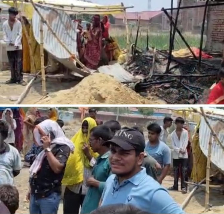 आग के तांडव में उजड़ा पशुपालक का सहारा, छह मवेशियों की जिंदा जलकर मौत