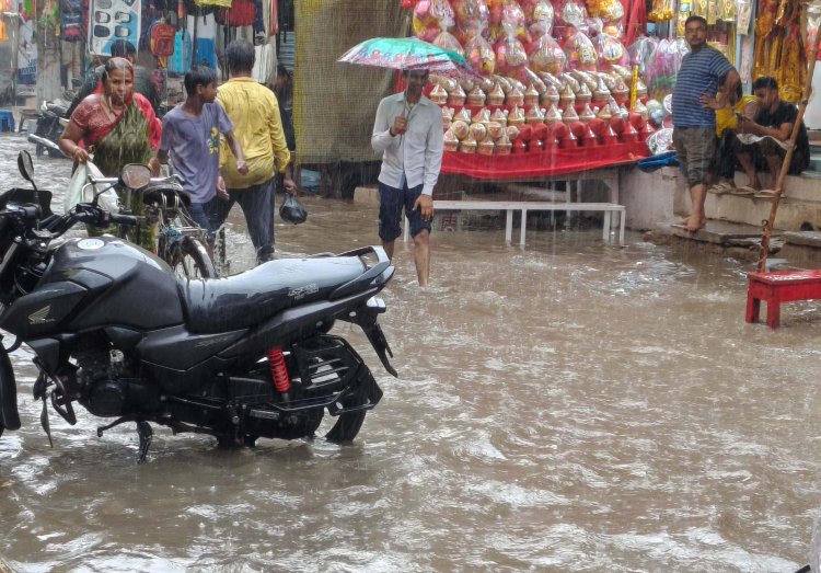 मानसून की पहली झमाझम बारिश से खिले किसानों के चेहरे, डुमरांव में खुली जलनिकासी व्यवस्था की पोल