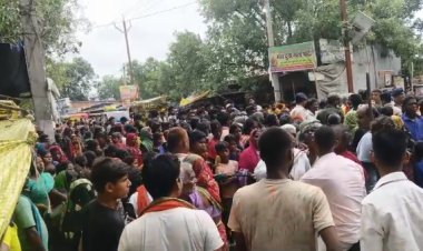 बंद बोरिंग से मिला दो दिन से लापता मजदूर का शव, हत्या के आरोप में सड़क जाम; एक गिरफ्तार