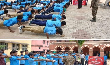 राज हाई स्कूल में एनसीसी कैडेट्स चयन प्रक्रिया संपन्न, शारीरिक व लिखित परीक्षा के बाद हुआ चयन