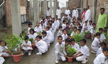 'मां के नाम एक पौधा' अभियान से गूंजा सरस्वती शिशु मंदिर, बच्चों ने हरियाली का लिया संकल्प