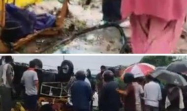 स्कूल जा रहे शिक्षकों से भरा ऑटो फोरलेन पर पलटा, तेज रफ्तार कार की टक्कर से आठ घायल