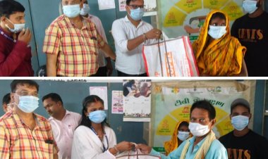 प्रधानमंत्री टीबी मुक्त भारत अभियान के तहत पांच टीबी मरीजों को स्वास्थ्यकर्मियों ने लिया गोद