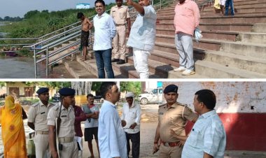 सावन से पहले महादेवा घाट पर प्रशासन अलर्ट, बढ़ते जलस्तर के बीच सुरक्षा के कड़े इंतजाम