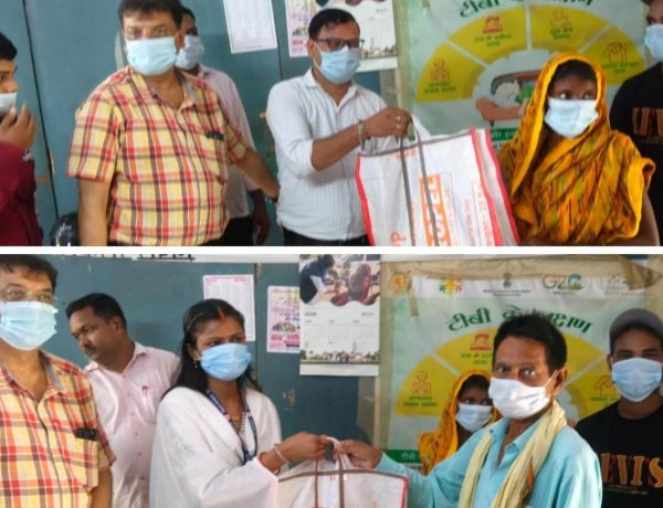 प्रधानमंत्री टीबी मुक्त भारत अभियान के तहत पांच टीबी मरीजों को स्वास्थ्यकर्मियों ने लिया गोद