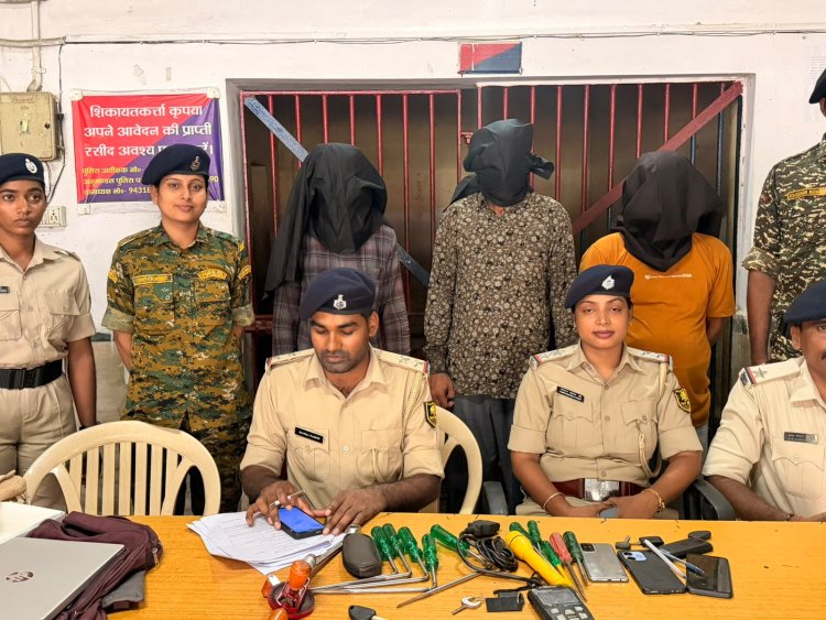 अप्सरा होटल में दबिश, वाहन चोर गिरोह के तीन संदिग्ध दबोचे