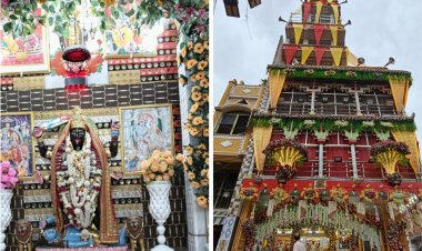 भक्ति के रंग में रंगा राजगढ़ चौक, वैदिक मंत्रों से गूंजा मां काली मंदिर