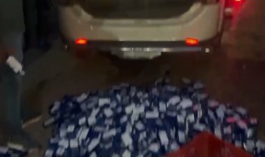 उत्पाद टीम को रौंदने का दुस्साहस, बैरियर तोड़ भाग रहे शराब तस्कर डिवाइडर से टकराए
