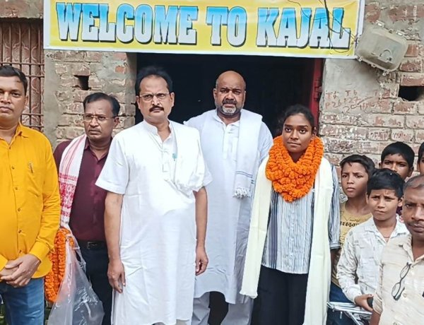 एसएससी जीडी में ऑल इंडिया टॉपर काजल का गांव पहुंचने पर भव्य स्वागत
