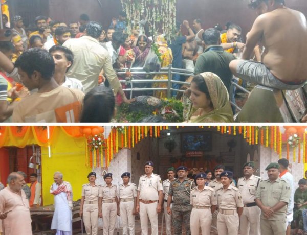 गंगाजल लेकर 30 किमी चले शिवभक्त, बरमेश्वर नाथ के दरबार में उमड़ा आस्था का सैलाब