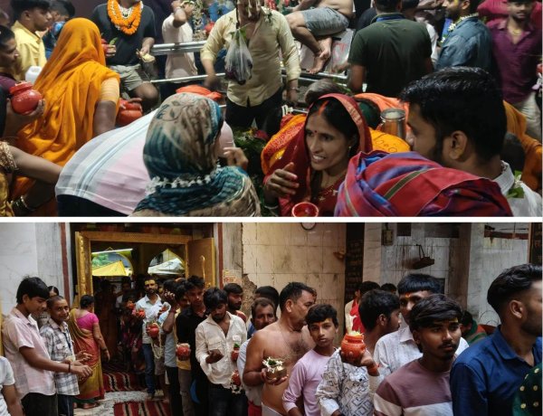 बाबा ब्रह्मेश्वरनाथ के दरबार में उमड़ा आस्था का सैलाब, हर-हर महादेव से गूंजा ब्रह्मपुर धाम