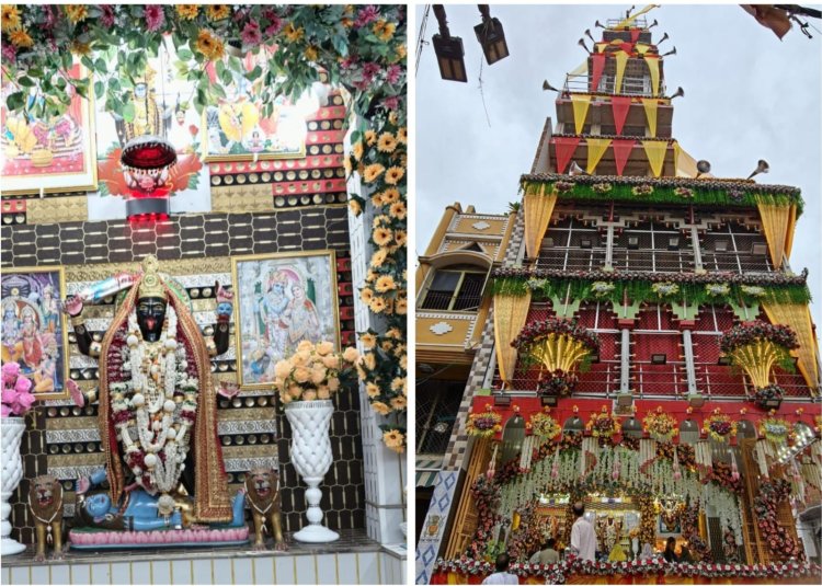 भक्ति के रंग में रंगा राजगढ़ चौक, वैदिक मंत्रों से गूंजा मां काली मंदिर