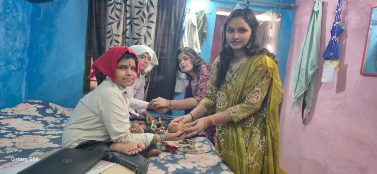 रक्षाबंधन पर स्नेह के धागों से मजबूत हुआ भाई-बहन का रिश्ता