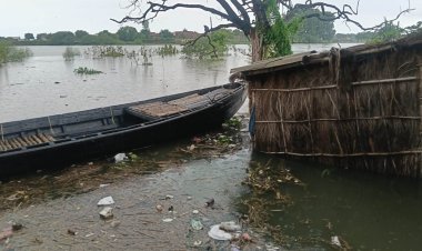 गंगा खतरे के निशान के मुहाने पर, तटवर्ती इलाकों में बाढ़ का बढ़ा खतरा
