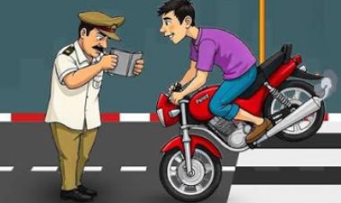 पुराना भोजपुर में ट्रैफिक नियम तोड़ने वालों पर पुलिस की सख्ती, 11 हजार का चालान