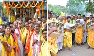 वामन द्वादशी पर आस्था का उमड़ा सैलाब, भव्य रथयात्रा में हजारों श्रद्धालुओं ने खींचा भगवान वामन का रथ