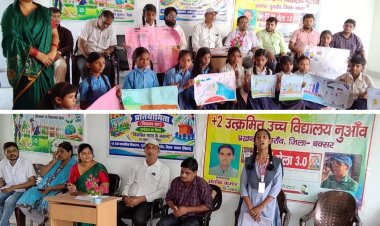 चित्रों में दिखी प्रतिभा, भाषण में गूंजा आत्मविश्वास
