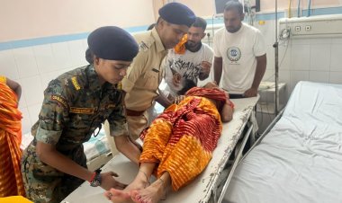पुलिस वाहन की टक्कर के बाद पांच घंटे तक अस्पताल में तड़पती रही वृद्धा