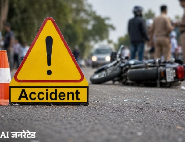 पिता-पुत्र को पिकअप ने मारी टक्कर, बेटे की मौत
