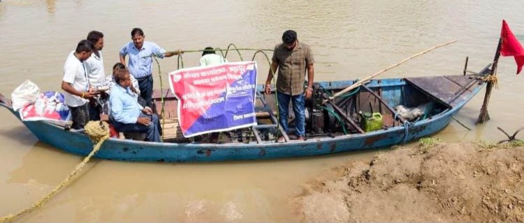 बक्सर में बाढ़ का बढ़ा दायरा, 5 प्रखंडों के 24 गांव प्रभावित