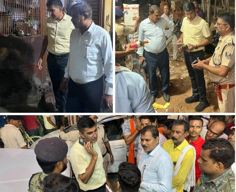 फूड पॉइजनिंग के बाद जागा प्रशासन, राजगोला में नकली सरसों तेल की शिकायत पर छापेमारी